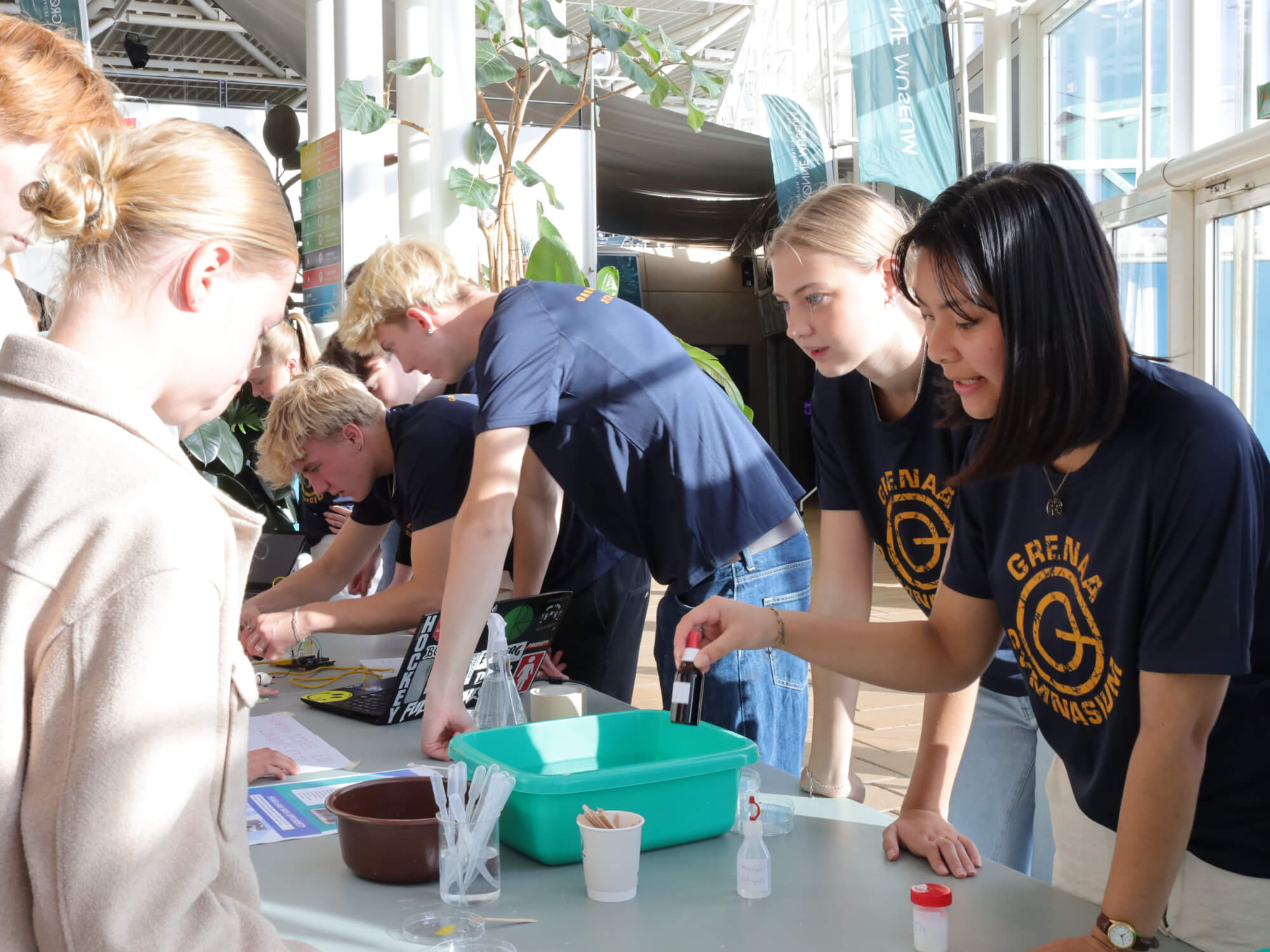 Grenaa Gymnasium på Naturvidenskabsfestival Kattegatcentret